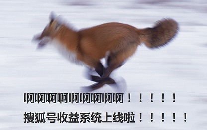 搜狐号收益系统今日正式开放申请