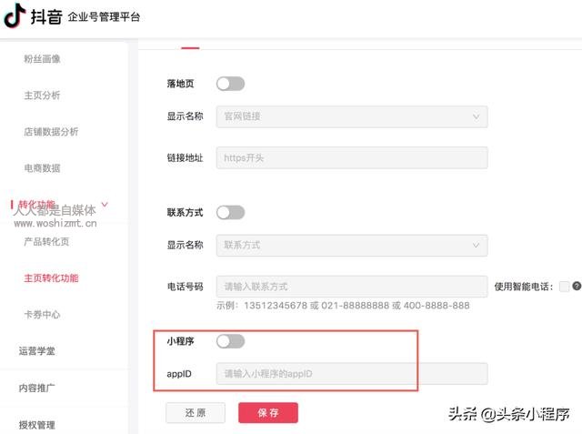 发抖音，如何带上小程序？